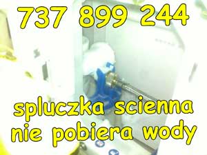 spluczka scienna nie pobiera wody