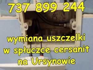 wymiana uszczelki w spłuczce cersanit na Ursynowie